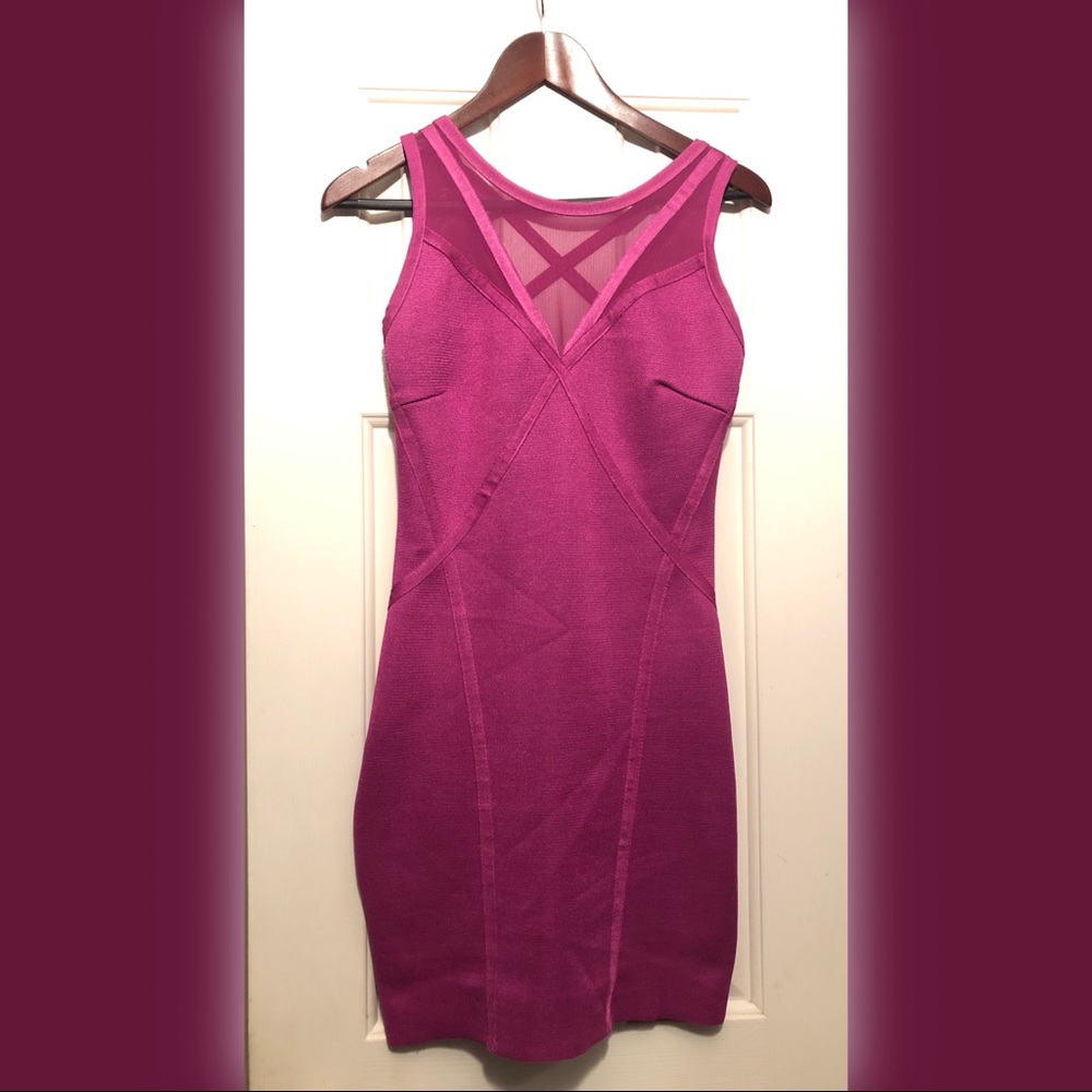 Flattering fuschia dress